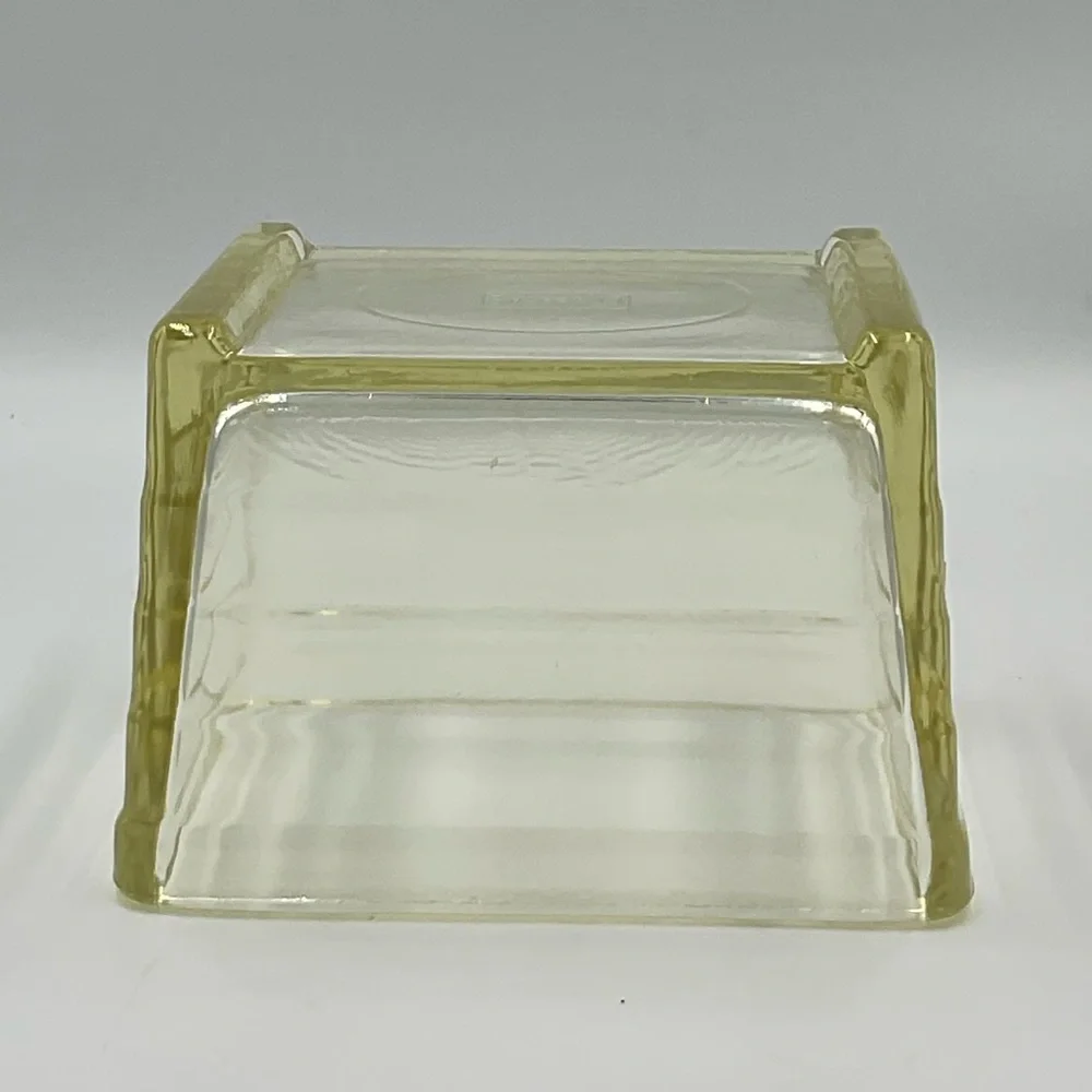Vintage/Antique Yellow Glasbake Rectangular Refrigerator Container w/o Lid